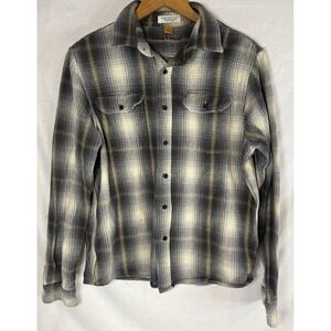 Taylor Vintage Connecticut Originals 100% Cotton Plaid Size Medium Long Sleeve